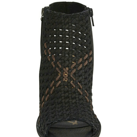 New Sam Edelman Open Toe Leather Booties - Picture 7 of 8